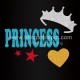 Princess Iron On Transfers Glitter Vinyl